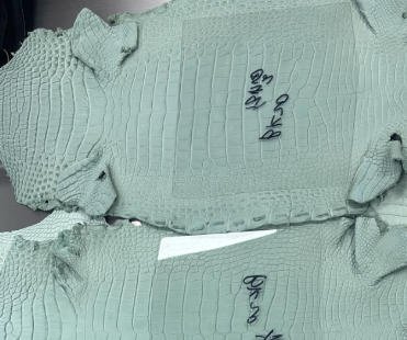 20cm  mint green women's bag DIY Materials: Pre-cut Leather Pieces