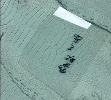 20cm  mint green women's bag DIY Materials: Pre-cut Leather Pieces